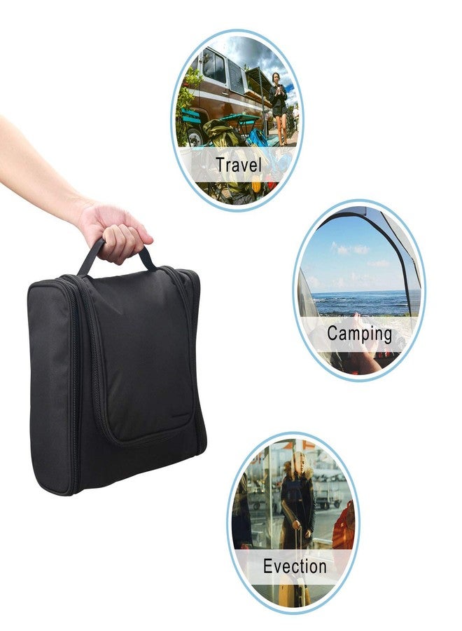 ستايليز حقيبة أدوات تجميل ستايليز للرجال/النساء، مصنوعة من البوليستر 300D، لتنظيم المكياج، مناسبة للسفر (S1402_أسود) - Image 3